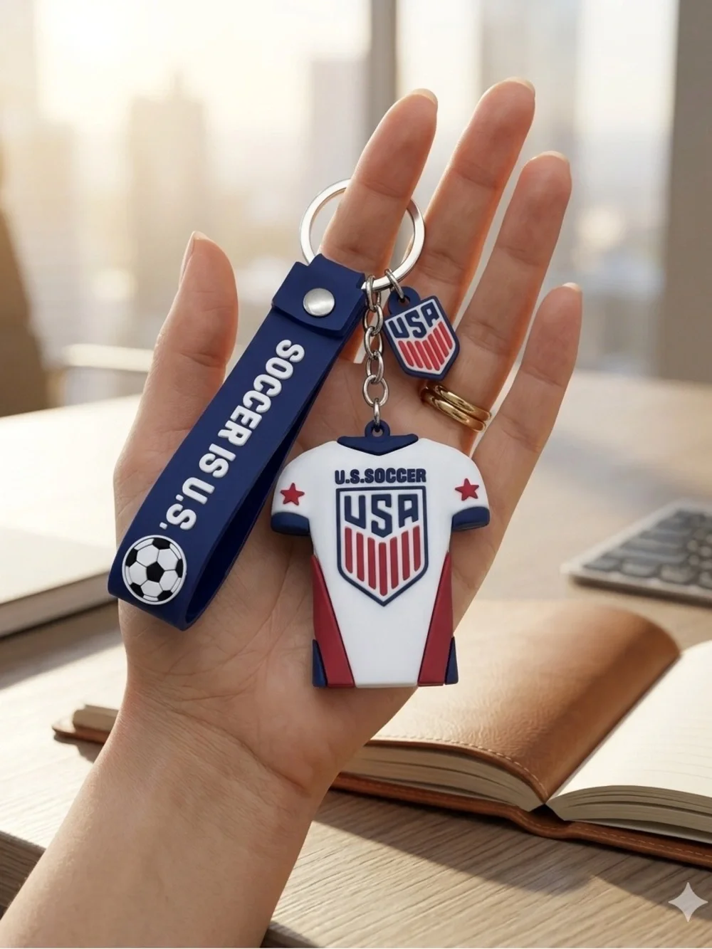 World Cup 2026 Soccer Keychain | USA Soccer Fan Gift | Football Lover Accessory